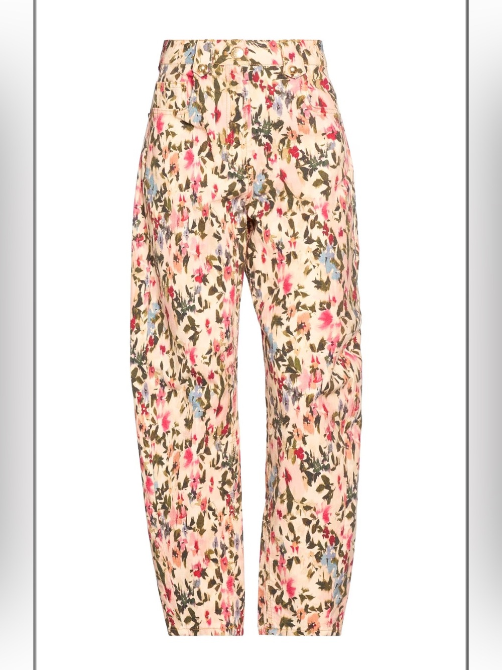 Farm Rio Pink Tiny Flowers Canvas Balloon Pants Size 26
